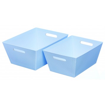  Hamper Trays Baby Blue, Set of 2 GBA998